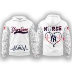 Yankees Nurses Appreciation Heartbeat EMS 2025 Hoodie