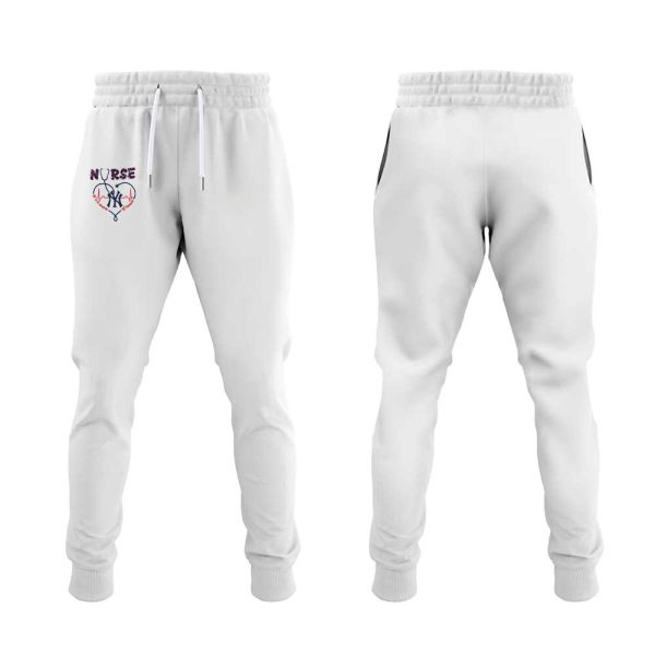 Yankees Nurses Appreciation Heartbeat EMS 2025 Hoodie