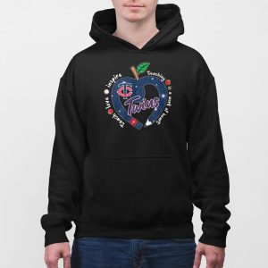 Twins Teach Love Inspire Teaching Is A Work Of Heart Shirt 5