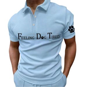 FDT Feeling Dog Tired Printed Polo Shirt4