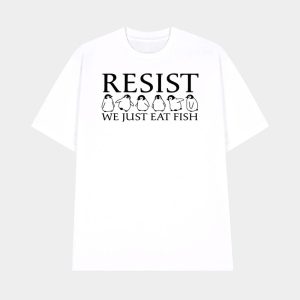 Penguins Resist We Just Eat Fish Shirt 1