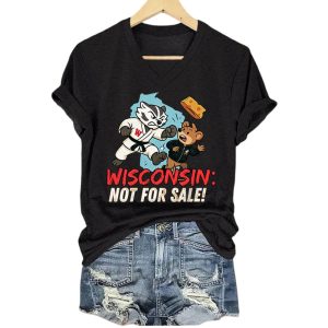 Retro Wisconsin Is Not For Sale Print T Shirt1