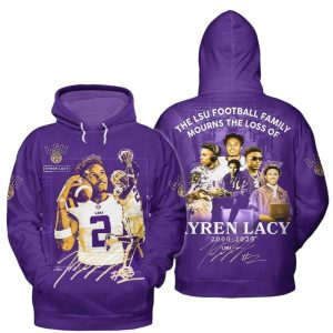 The LSU Football Family Mourns The Loss Of Kyren Lacy 2000 2025 Shirt2