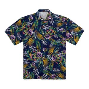 Evan Williams Bourbon Whiskey Hawaiian Shirt