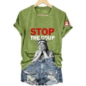 Hands Off Stop The Coup Shirt2