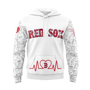 Red Sox Nurses Appreciation Heartbeat EMS 2025 Hoodie1