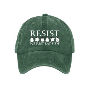 Penguins Resist We Just Eat Fish Baseball Cap2
