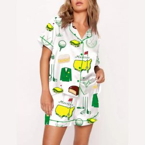 Augusta Masters Golf Tournament Golf Print Pajama Set