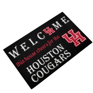 Welcome This House Cheers For The Cougars Doormat1