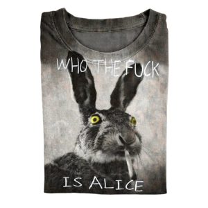 Smoking Bunny Who The Fuck Is Alice Shirt5