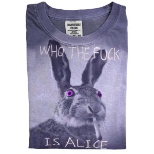 Smoking Bunny Who The Fuck Is Alice Shirt4