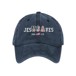 USA Jesus Saves Baseball Cap1