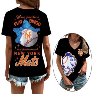 Some Grandmas Play Bingo Real Grandmas Watch Mets 3D Shirt2