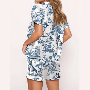 German Shepherd Silky Satin Pajama Set1