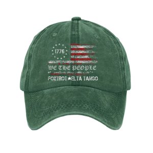 Unisex 1776 We The People Print Baseball Cap2