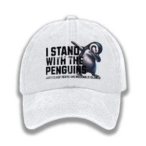 I Stand With The Penguins Justice For Heard And McDonald Islands Baseball Cap