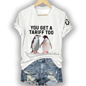 Penguins You Get A Tariff Too Shirt2
