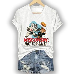 Retro Wisconsin Is Not For Sale Print T Shirt2