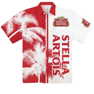 Stella Artois Beer Floral Aloha Hawaiian Shirt 2