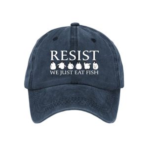 Penguins Resist We Just Eat Fish Baseball Cap1