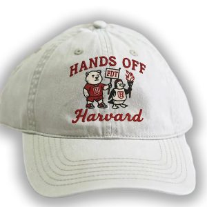 Bear Penguin FDT Hands Off Harvard Embroidered Cap1