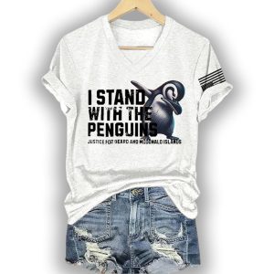 I Stand With The Penguins Justice For Heard Island and McDonald Islands Shirt3