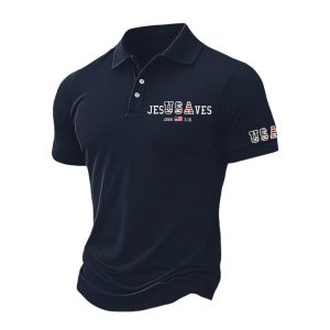 USA Jesus Saves John 3 16 Polo Shirt1