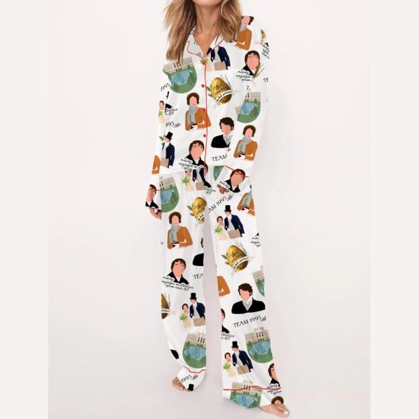 1995 Pride And Prejudice Silky Satin Pajama Set