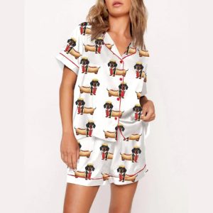 DT Dachshund Dog Pajama Set1