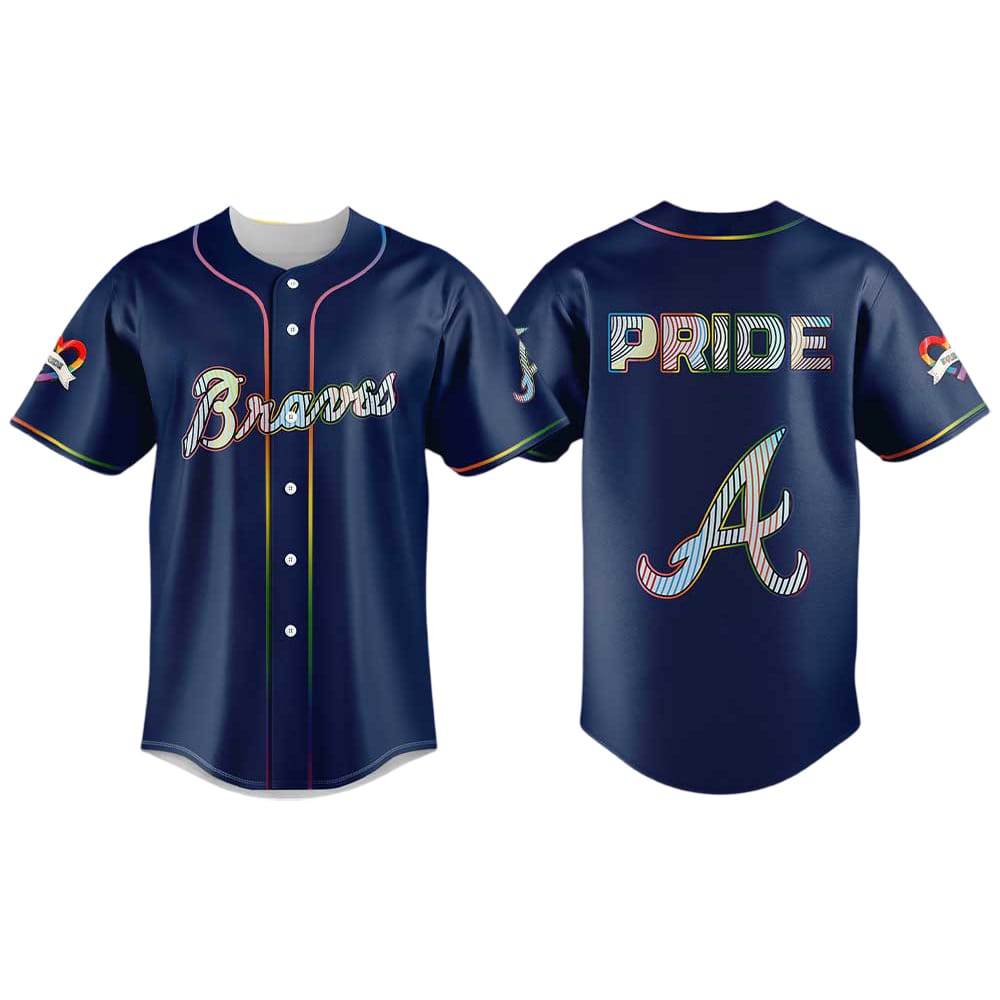 2025 Braves LGBTQ Pride Night Jersey 2025 Braves LGBTQ Pride Night Jersey