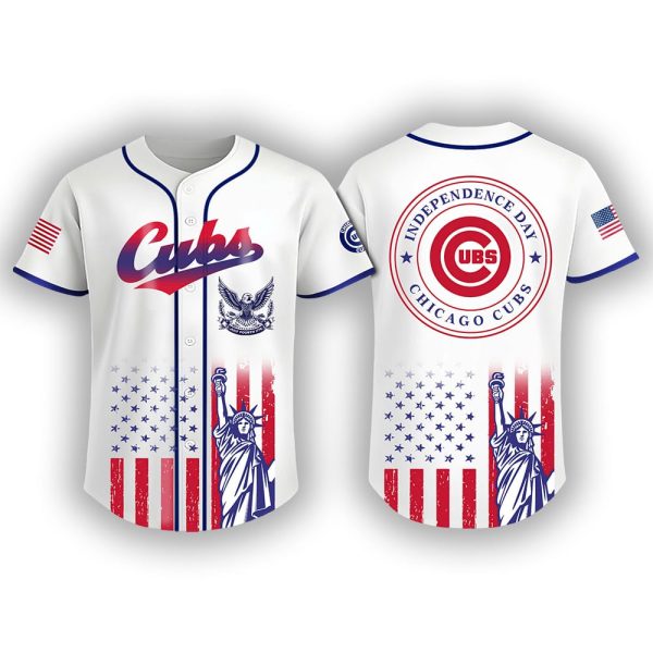 2025 Cubs Independence Day Jersey Baseball Jersey