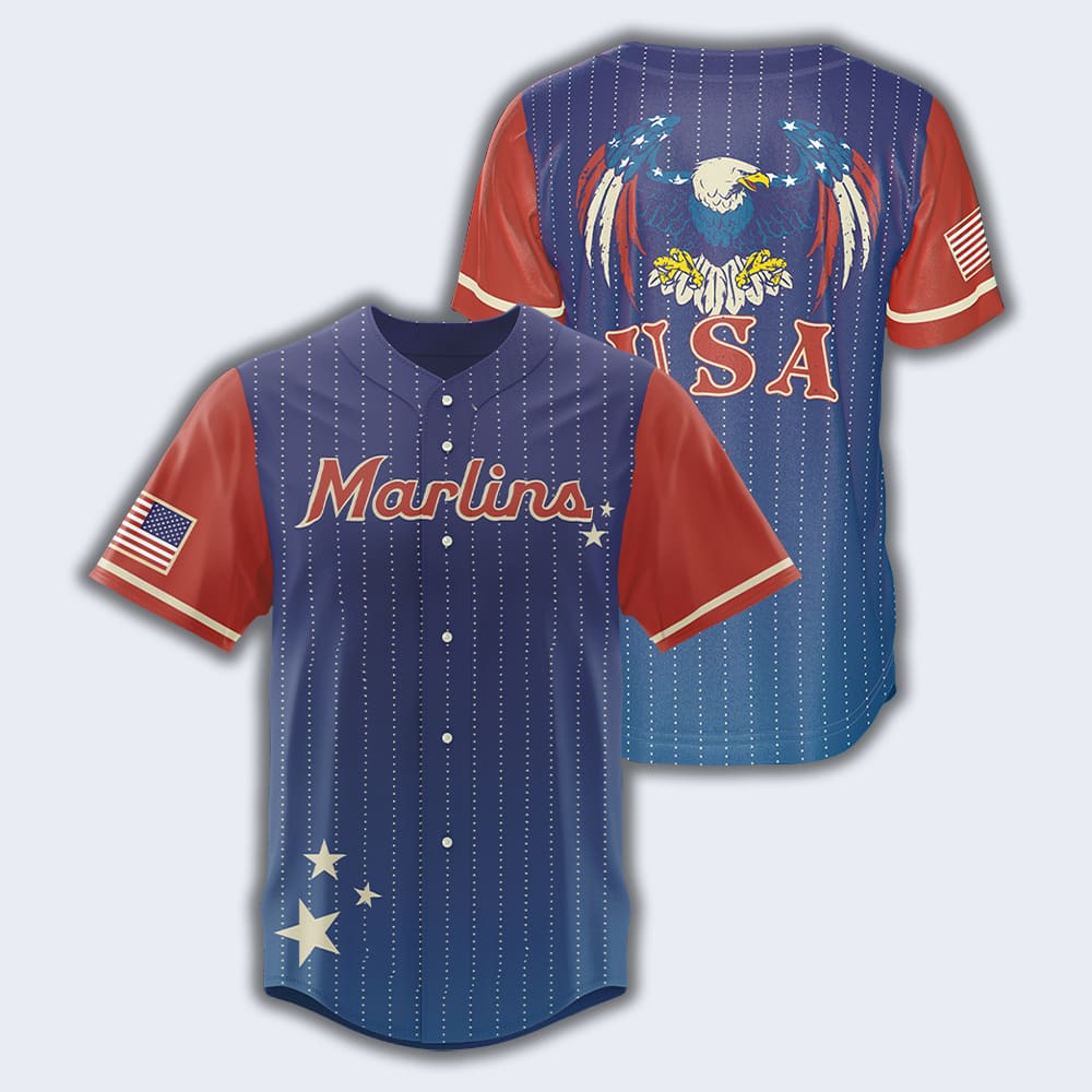 2025 Marlins Team USA Celebration Jersey Giveaway 2025 Marlins Team USA Celebration Jersey Giveaway