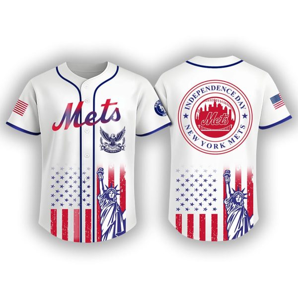 2025 Mets Independence Day Jersey Baseball Jersey