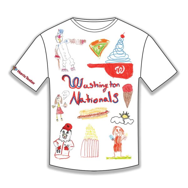 2025 Nationals Kids Designed Opening Day T-Shirt Giveaway