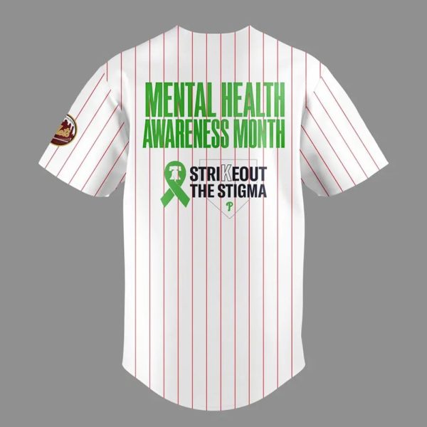 2025 Phillies Never Fightin Alone Mental Health Awareness Month Jersey