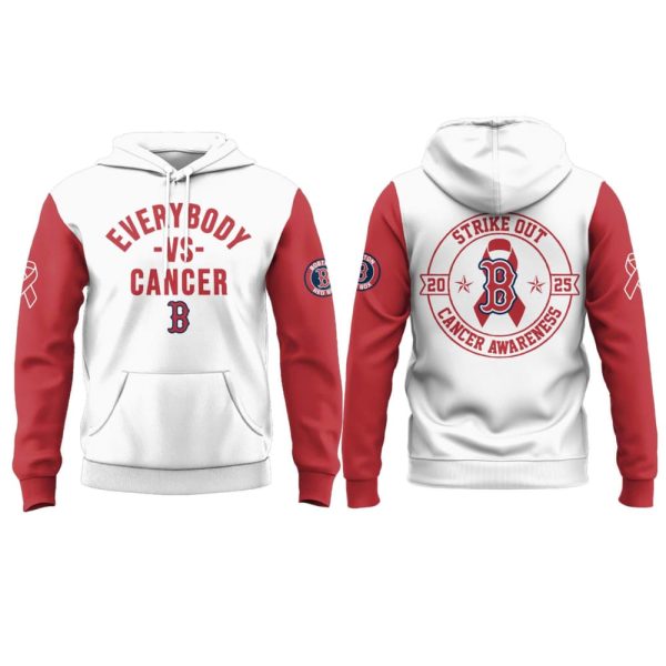 2025 Red Sox Everybody vs Cancer Hoodie
