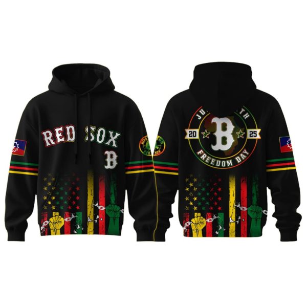 2025 Red Sox Juneteenth Freedom Day Hoodie