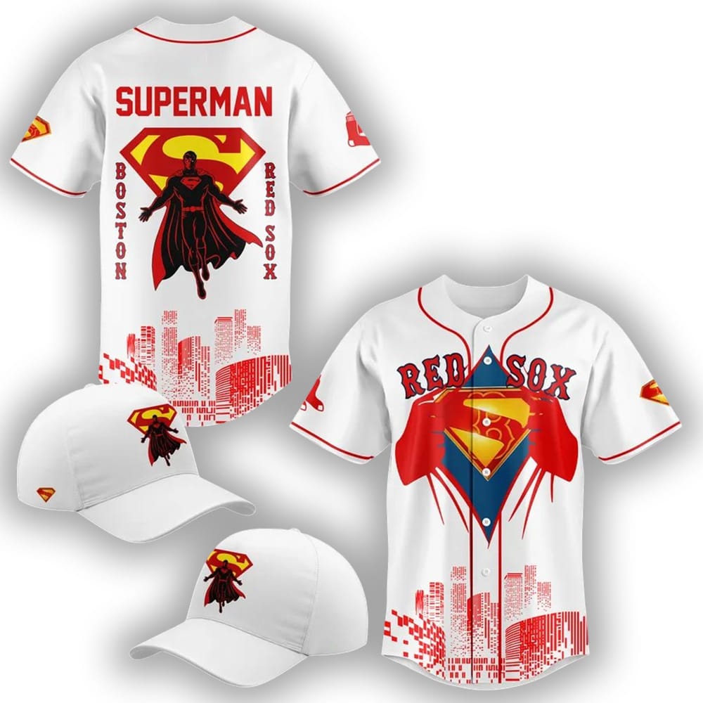 2025 Red Sox Superman Night Jersey 2025 Red Sox Superman Night Jersey