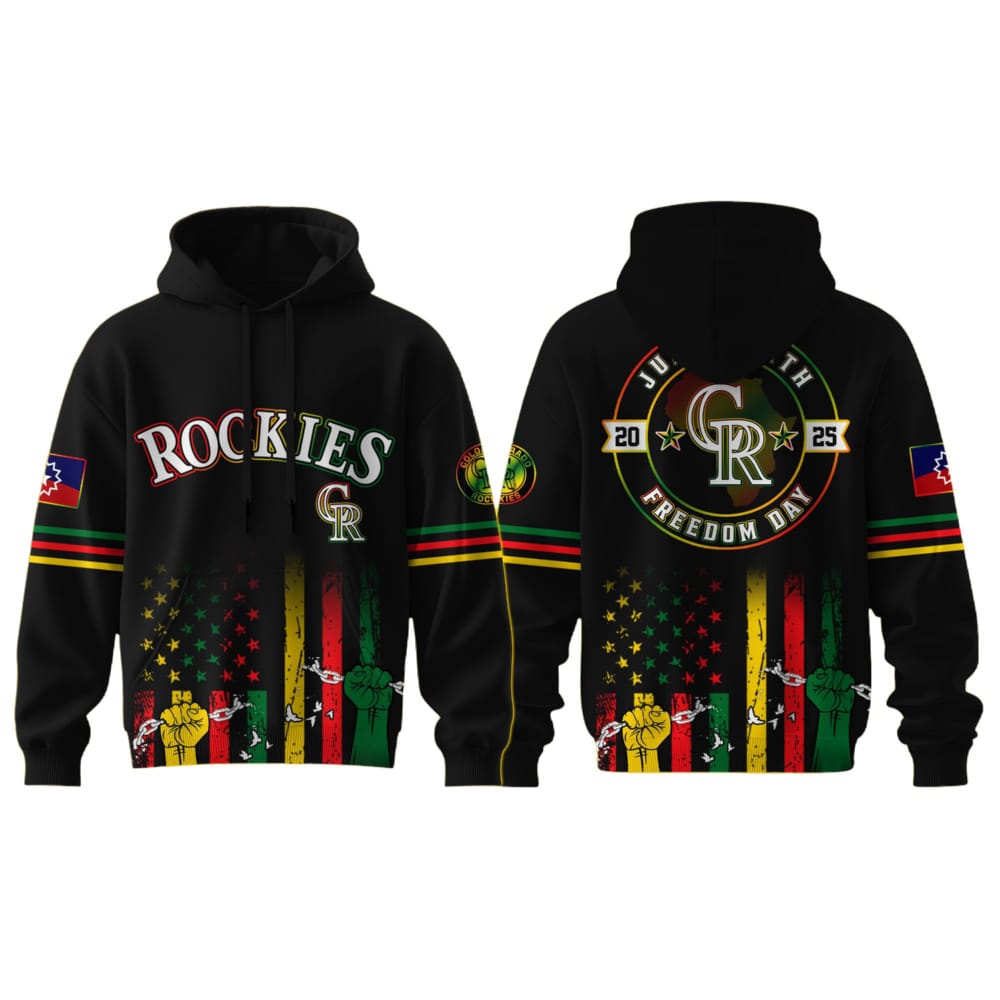 2025 Rockies Juneteenth Freedom Day Hoodie 2025 Rockies Juneteenth Freedom Day Hoodie