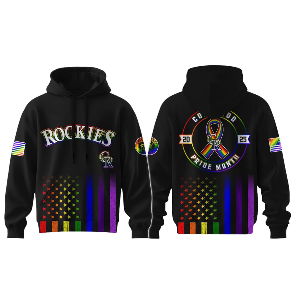 2025 Rockies Pride Month Hoodie 2025 Rockies Pride Month Hoodie