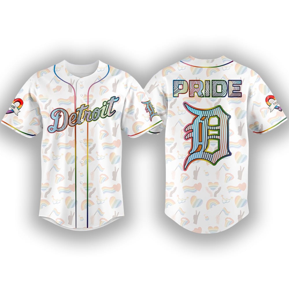 2025 Tigers LGBTQ Pride Night Jersey 2025 Tigers LGBTQ Pride Night Jersey