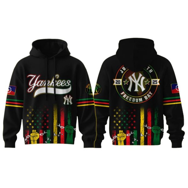 2025 Yankees Juneteenth Freedom Day Hoodie