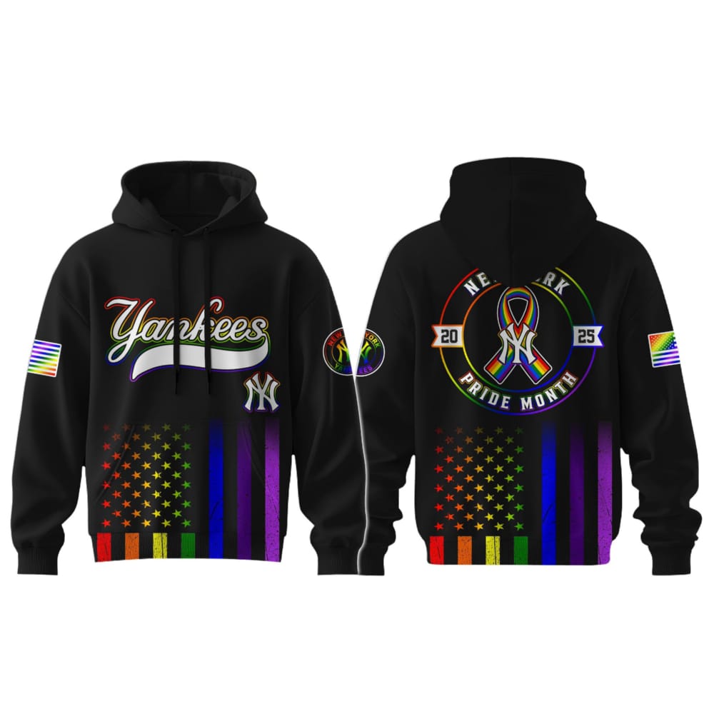 2025 Yankees Pride Month Hoodie 2025 Yankees Pride Month Hoodie