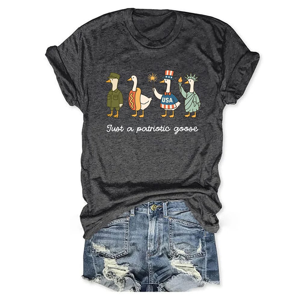 4th Of July Just A Patriotic Goose Shirt 4th Of July Just A Patriotic Goose Shirt