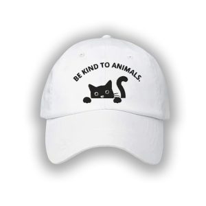 Black Cat Be Kind To Animals Hat1