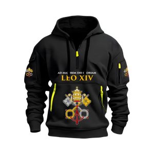 Ad Majorem Dei Gloriam Leo XIV Quarter Zip Hoodie1