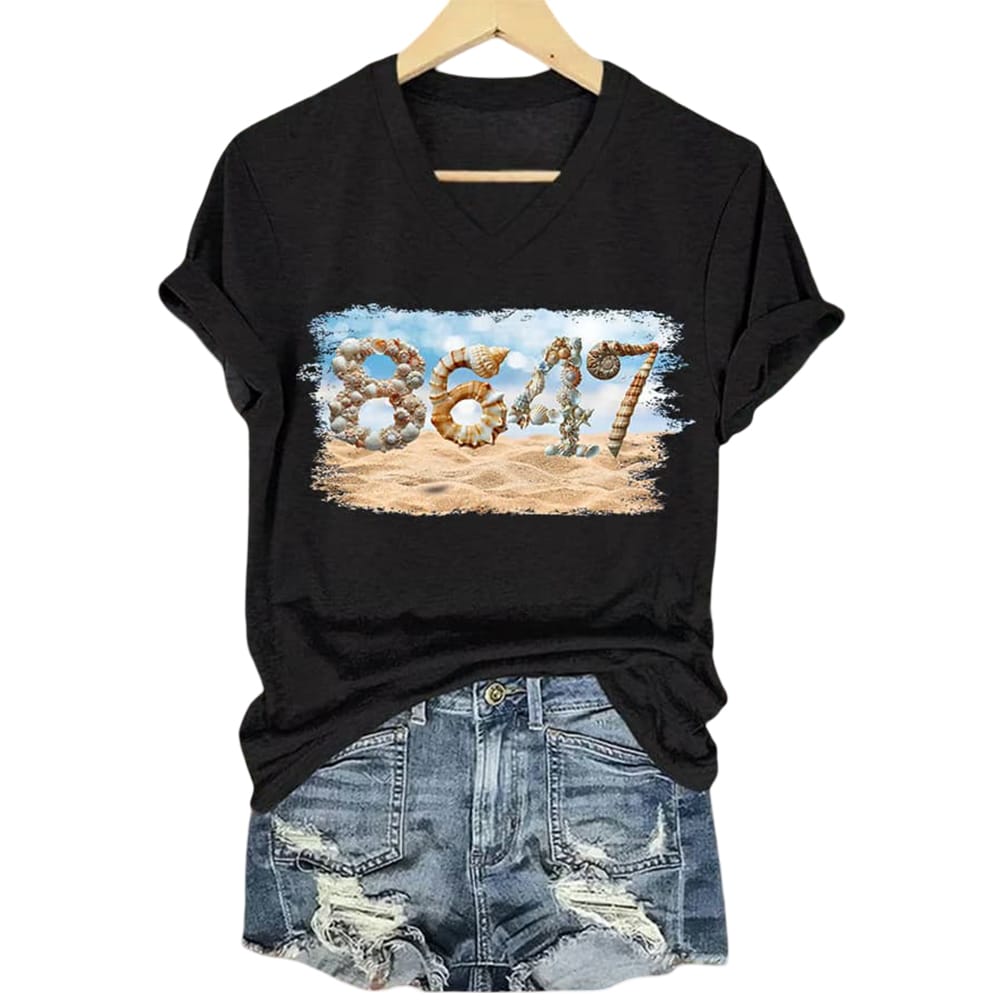8647 Beach Seashells Shirt 8647 Beach Seashells Shirt