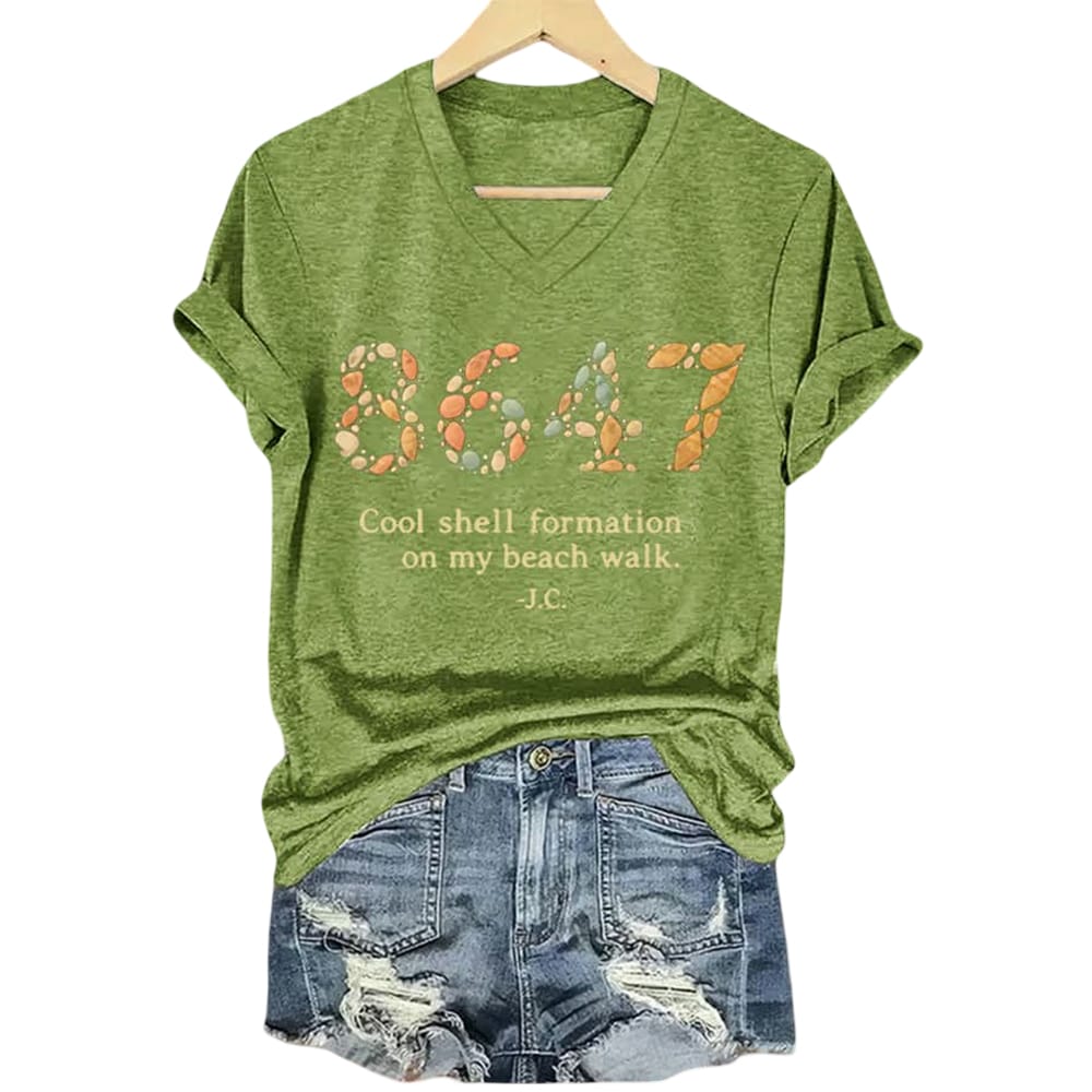 8647 Cool Shell Formation On My Beach Walk Shirt 8647 Cool Shell Formation On My Beach Walk Shirt