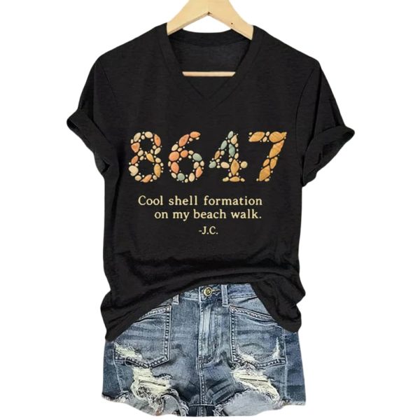 8647 Cool Shell Formation On My Beach Walk Shirt