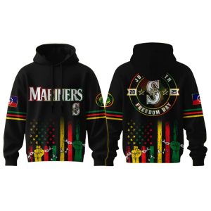 2025 Mariners Juneteenth Freedom Day Hoodie